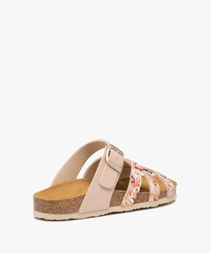 Mules femme à brides multiples et semelle liège vue4 - GEMO 4G FEMME - GEMO