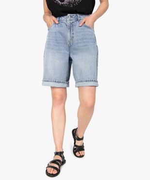 Bermuda femme en jean coupe large – LuluCastagnette vue1 - LULUCASTAGNETTE - GEMO