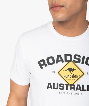 Tee-shirt homme à manches courtes imprimé - Roadsign vue2 - ROADSIGN - GEMO
