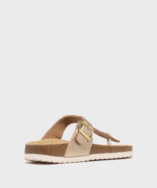 Sandales à entredoigt et semelle intérieure cuir anatomique femme - Valentina Baldano vue4 - VALENTINA BALDA - GEMO