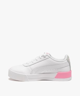 Tennis fille à semelle bicolore et lacets - Puma vue3 - PUMA - GEMO