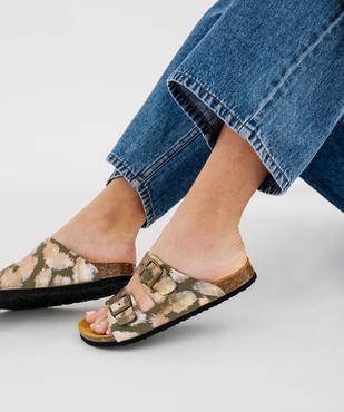 Sandales brillantes à semelle intérieure cuir anatomique femme vue7 - VALENTINA BALDA - GEMO