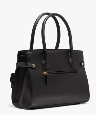 Sac femme rigide bi-matières porté main vue2 - GEMO (ACCESS) - GEMO