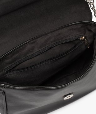 Sac femme à rabat décoré de chaîne métallique vue3 - GEMO (ACCESS) - GEMO