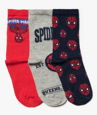 Chaussettes garçon tige haute imprimées Spiderman (lot de 3) vue1 - SPIDERMAN - GEMO