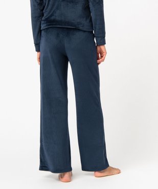 Pantalon de pyjama en velours côtelé femme vue3 - GEMO(HOMWR FEM) - GEMO