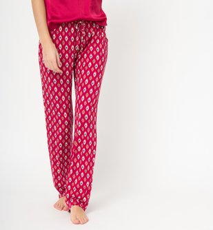 Pantalon de pyjama femme à motifs vue1 - GEMO(HOMWR FEM) - GEMO