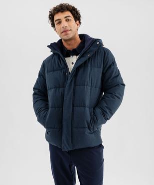 Parka matelassée et déperlante à capuche et col montant homme vue2 - GEMO 4G HOMME - GEMO