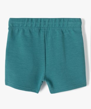 Short bébé en maille côtelée à taille élastiquée vue3 - GEMO(BEBE DEBT) - GEMO