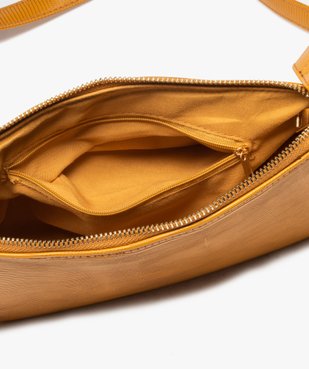 Sac besace femme texturé avec petit porte-monnaie vue3 - GEMO (ACCESS) - GEMO