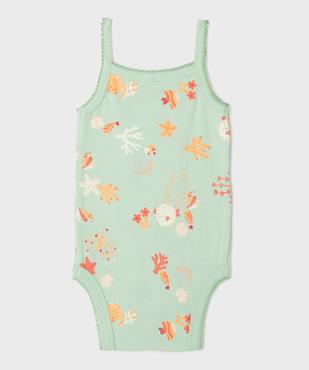 Body à bretelles à motifs marins bébé fille (lot de 3) vue4 - GEMO 4G BEBE - GEMO