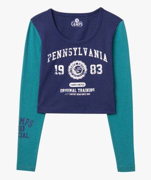 Tee-shirt femme bicolore - Camps United vue4 - CAMPS UNITED - GEMO
