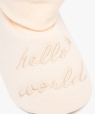 Chaussons de naissance boots moelleux bébé vue6 - LITTLE LOVE GEMO FOR GOOD - GEMO