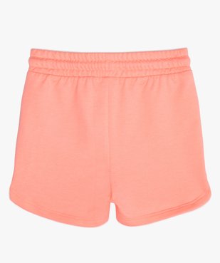 Short fille en maille extensible avec taille élastiquée vue3 - GEMO (ENFANT) - GEMO