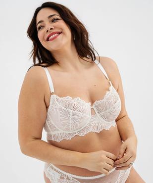 Soutien-gorge emboitant en dentelle femme grande taille vue6 - GEMO(HOMWR FEM) - GEMO