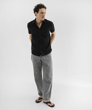 Chemise homme à manches courtes coupe Regular - Repassage facile vue8 - GEMO (HOMME) - GEMO