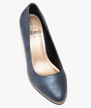 Escarpins femme à talon et liseré métallisé vue6 - GEMO(URBAIN) - GEMO