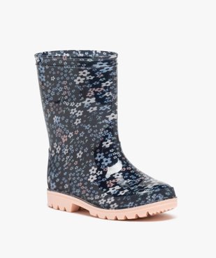 Bottes de pluie fille avec imprimé à fleurs vue2 - GEMO (ENFANT) - GEMO