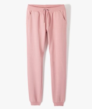 Pantalon de jogging fille avec intérieur molletonné vue1 - GEMO (JUNIOR) - GEMO