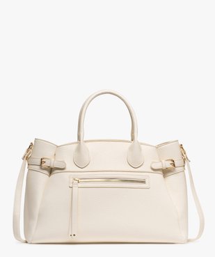 Sac à main grand format en matière grainée souple femme vue1 - GEMO (ACCESS) - GEMO