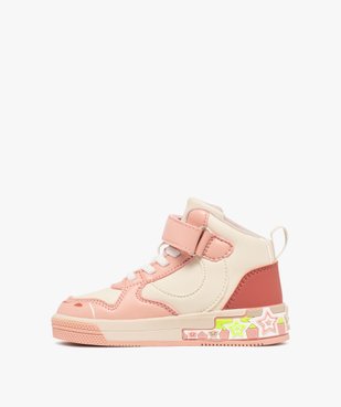 Baskets fille mid-cut licorne fantaisie avec détail lumineux  vue4 - LOVELY WINGS GEMO FOR GOOD - GEMO