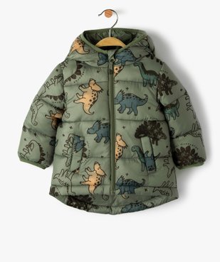 Blouson bébé garçon matelassé avec capuche à crête vue1 - GEMO(BEBE DEBT) - GEMO