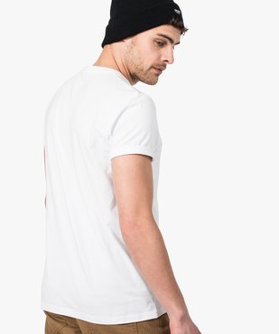 Tee-shirt homme regular à manches courtes en coton bio vue3 - GEMO C4G HOMME - GEMO