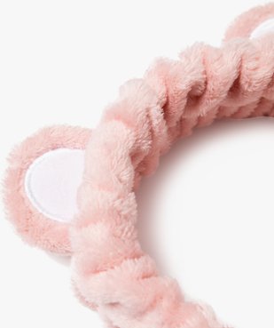 Bandeau en maille peluche avec oreilles en relief fille vue2 - GEMO (ACCESS) - GEMO