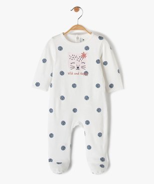 Pyjama bébé en jersey imprimé vue1 - GEMO(BB COUCHE) - GEMO