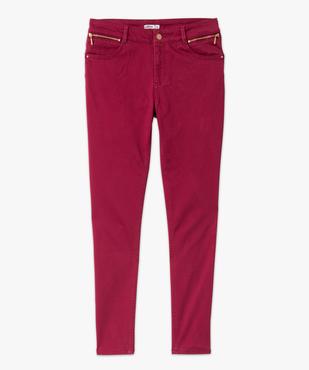 Pantalon en toile coupe slim push-up femme vue4 - GEMO 4G FEMME - GEMO