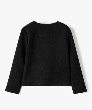Blouson fille bi-matières esprit rock vue4 - GEMO (ENFANT) - GEMO