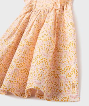 Robe à motifs fleuris avec volants fille - LuluCastagnette vue4 - LULU CASTAGNETTE GEMO FOR GOOD - GEMO
