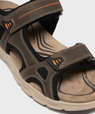 Sandales look sportif à scratch homme - Redlife vue6 - RELIFE - GEMO