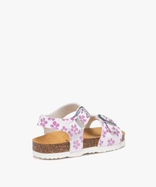 Sandales fille à brides à boucle fantaisie et semelle liège vue4 - GEMO 4G FILLE - GEMO