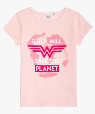 Tee-shirt fille avec motif multicolore – Wonder Woman vue1 - DC COMICS - Nikesneakers