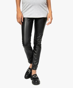 Pantalon femme ajusté bimatière vue1 - GEMO (MATER) - GEMO