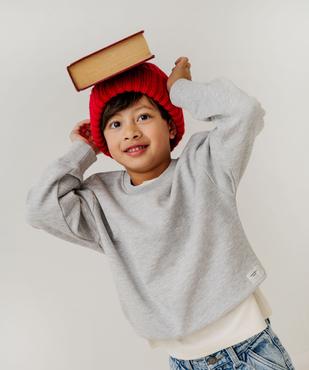 Sweat ample intérieur bouclette garçon vue1 - GEMO (ENFANT) - GEMO