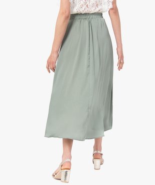 Jupe femme longue en matière satinée vue3 - GEMO(FEMME PAP) - GEMO