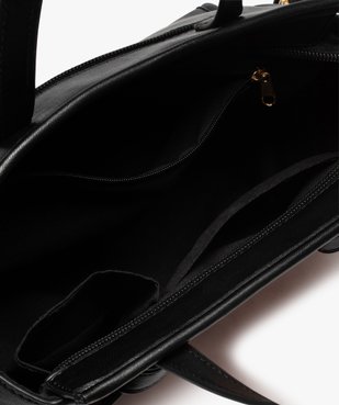 Sac femme avec devant façon raphia tressé vue3 - GEMO (ACCESS) - GEMO