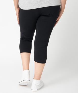 Legging uni longueur 7/8ème femme grande taille vue3 - GEMO 4G GT - GEMO