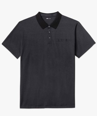 Polo homme grande taille à manches courtes et fines rayures vue4 - GEMO (G TAILLE) - GEMO