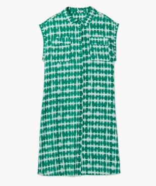 Robe femme grande taille imprimée boutonnée sur l’avant vue5 - GEMO (G TAILLE) - GEMO