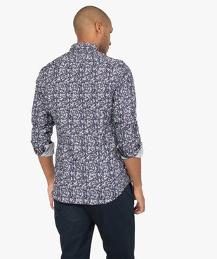 Chemise homme cintrée à fleurs vue3 - GEMO (HOMME) - GEMO