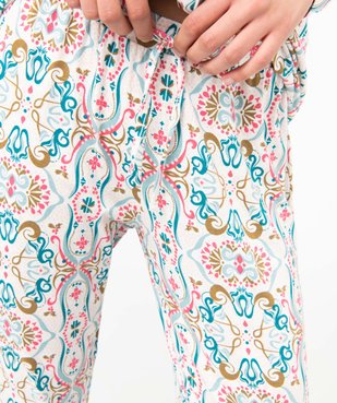 Pyjama deux pièces : chemise et pantalon femme vue5 - GEMO(HOMWR FEM) - GEMO