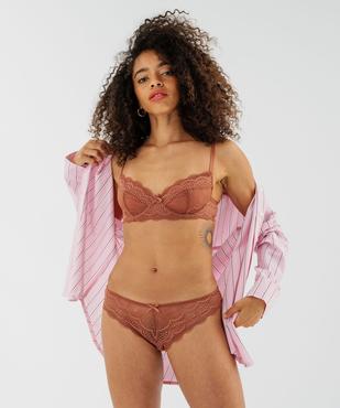 Culottes en dentelle et tulle femme (lot de 2) vue3 - GEMO(HOMWR FEM) - GEMO