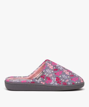 Chaussons femme mules en velours avec motifs - Isotoner vue1 - ISOTONER - GEMO