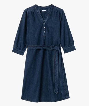 Robe de grossesse en jean à manches 3/4 vue5 - GEMO (MATER) - GEMO