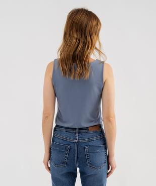 Débardeur à larges bretelles et col carré en microfibre femme vue3 - GEMO(FEMME PAP) - GEMO