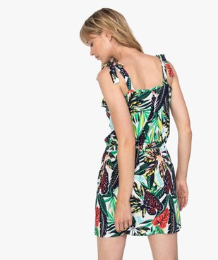 Robe femme courte à bretelles vue3 - GEMO(FEMME PAP) - GEMO