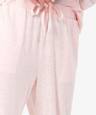 Pantalon de pyjama femme en maille fine vue2 - GEMO(HOMWR FEM) - GEMO